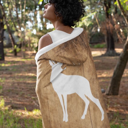 Vintaga Beauty Wood & Deer Sherpa Deken