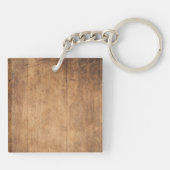 Vintaga Beauty Wood & Deer Sleutelhanger (Achterkant)