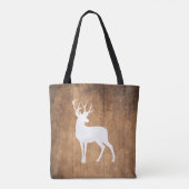 Vintaga Beauty Wood & Deer Tote Bag (Achterkant)