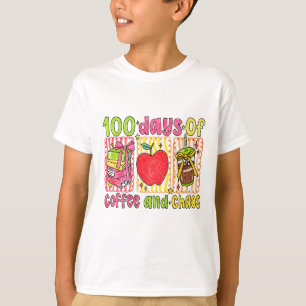 Vintage 100 dagen naar school regenboogkrijtje  t-shirt