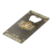 Vintage 114 creditkaart flessenopener (Voorkant Gekanteld)