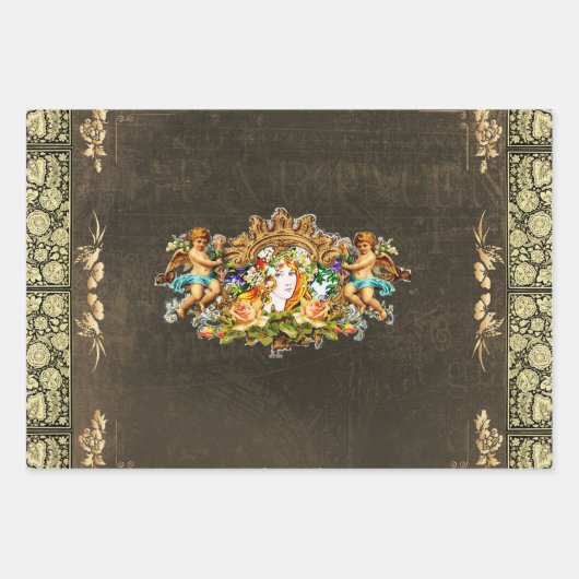 Vintage 114 inpakpapier vel (Voorkant)