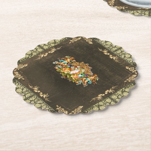 Vintage 114 kartonnen onderzetters (Gekanteld)