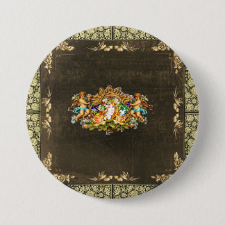 Vintage 114 ronde button 7,6 cm