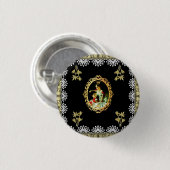 Vintage 115 ronde button 3,2 cm (Voorkant /achterkant)