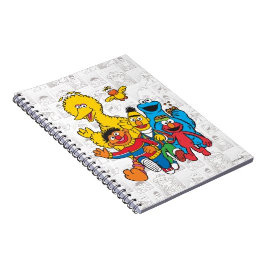 Vintage 123 Sesame Street Notitieboek (Rechterzijde)