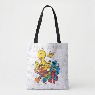 Vintage 123 Sesame Street Tote Bag
