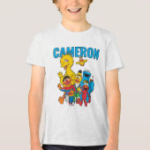 Vintage 123 Sesame Street Tri-Blend Shirt (Voorkant)