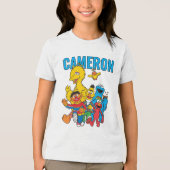 Vintage 123 Sesame Street Tri-Blend Shirt (Voorkant)