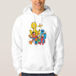 Vintage 123 Sesamstraat 2 Hoodie<br><div class="desc">Deze leuke afbeelding biedt al je favoriete Sesamobjecten: Bert & Ernie, Elmo, Big Bird & Elmo. © 2014 Sesamworkshop. www.sesamestreet.org</div>