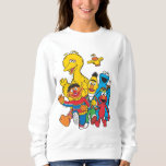 Vintage 123 Sesamstraat 2 Trui<br><div class="desc">Deze leuke afbeelding biedt al je favoriete Sesamobjecten: Bert & Ernie, Elmo, Big Bird & Elmo. © 2014 Sesamworkshop. www.sesamestreet.org</div>