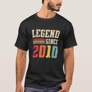 Vintage 13 jaar oud Legend sinds 2010 13e Awesom T-shirt
