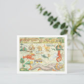 Vintage 1544 Zee Monsters Illustratie Briefkaart (Staand voorkant)