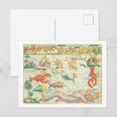 Vintage 1544 Zee Monsters Illustratie Briefkaart (Voorkant / Achterkant)