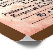 Vintage 1674 Vrouwenverzoekschrift tegen het afdru Poster