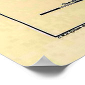 Vintage 1692 Kaart van Salem Massachusetts (1866) Poster (Hoek)