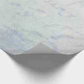 Vintage 1700 Franse letters Antiek blauw papier (Hoek)