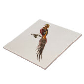 Vintage 1700s fazant game Birds - fazante vogel Tegeltje (Zijkant)