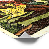 Vintage 1730 Poster Wereldkaart (Hoek)