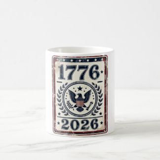 Vintage 1776 2026 Patriottische Adelaar Koffiemok