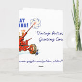 Vintage 1776 - 4 juli Kaart (Achterkant)