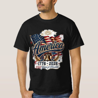 Vintage 1776 Amerika 250 Jaar Vrijheid  T-shirt