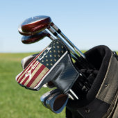 Vintage 1776 Amerikaanse Vlag Patriottisch Golfheadcover (Insitu)