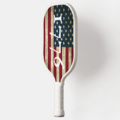 Vintage 1776 Amerikaanse Vlag Patriottisch  Pickleball Paddle (Links)