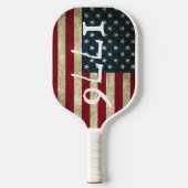 Vintage 1776 Amerikaanse Vlag Patriottisch  Pickleball Paddle (Voorkant)