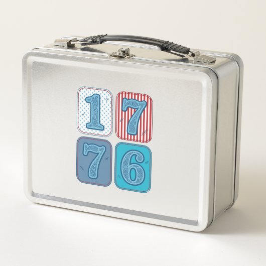 Vintage 1776 Patriottische Patchwork (Voorkant)