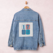 Vintage 1776 Patriottische Patchwork Denim Jacket (Hangar)