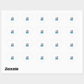 Vintage 1776 Patriottische Patchwork Hart Sticker (Vel)