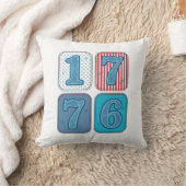Vintage 1776 Patriottische Patchwork Kussen (Deken)