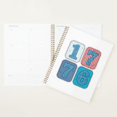 Vintage 1776 Patriottische Patchwork Planner (Display)