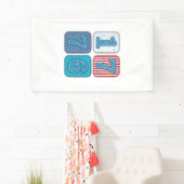 Vintage 1776 Patriottische Patchwork Spandoek (Insitu)