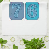 Vintage 1776 Patriottische Patchwork Theedoek (Gevouwen)