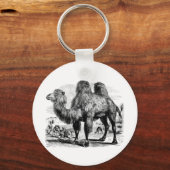 Vintage 1800 Camel - Egyptische Sjabloon van kamel Sleutelhanger (Voorkant)