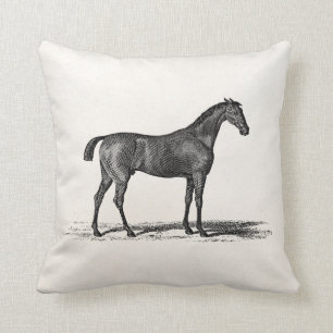 Vintage 1800 Engelse Race Horse - Racing Horses Kussen