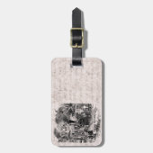 Vintage 1800 Panama Canal Railroad Train Sjabloon Bagagelabel (Voorkant verticaal)