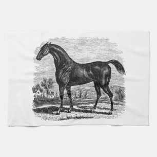 Vintage 1800 Race Horse Retro Thoroughbred Horses Theedoek