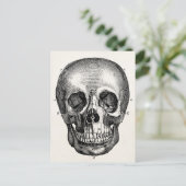 Vintage 1800 Skelet Skelet Briefkaart (Staand voorkant)