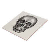 Vintage 1800 Skelet Skelet Tegeltje (Zijkant)