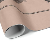 Vintage 1800s Hartretro hartanatomie harten Cadeaupapier (Rol Hoek)