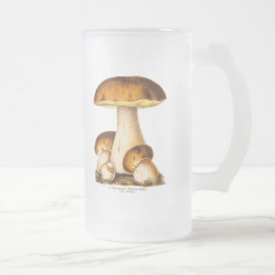 Vintage 1800s Paddenstoel Eetbare paddenstoelen Sj Matglas Bierpul