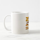 Vintage 1800s Paddenstoelenvariëteit Sjabloon Koffiemok (Links)