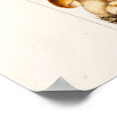 Vintage 1800s Paddenstoelenvariëteit Sjabloon Poster (Hoek)