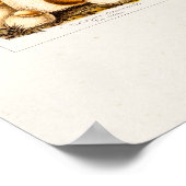 Vintage 1800s Paddenstoelenvariëteit Sjabloon Poster (Hoek)