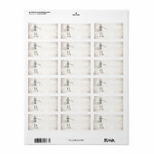 Vintage 1800s Skelet Retro Skeletons Anatomie Etiket (Full Sheet)