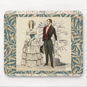 Vintage 1844 Victoriaanse Huwelijksillustratie Muismat