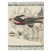 Vintage 1844 Victoriaanse Huwelijksillustratie Tafelkleed (Voorkant)